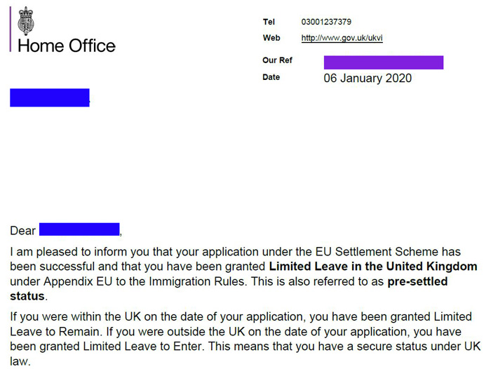 EU_Pre_Settled_Status_Granted_January_20